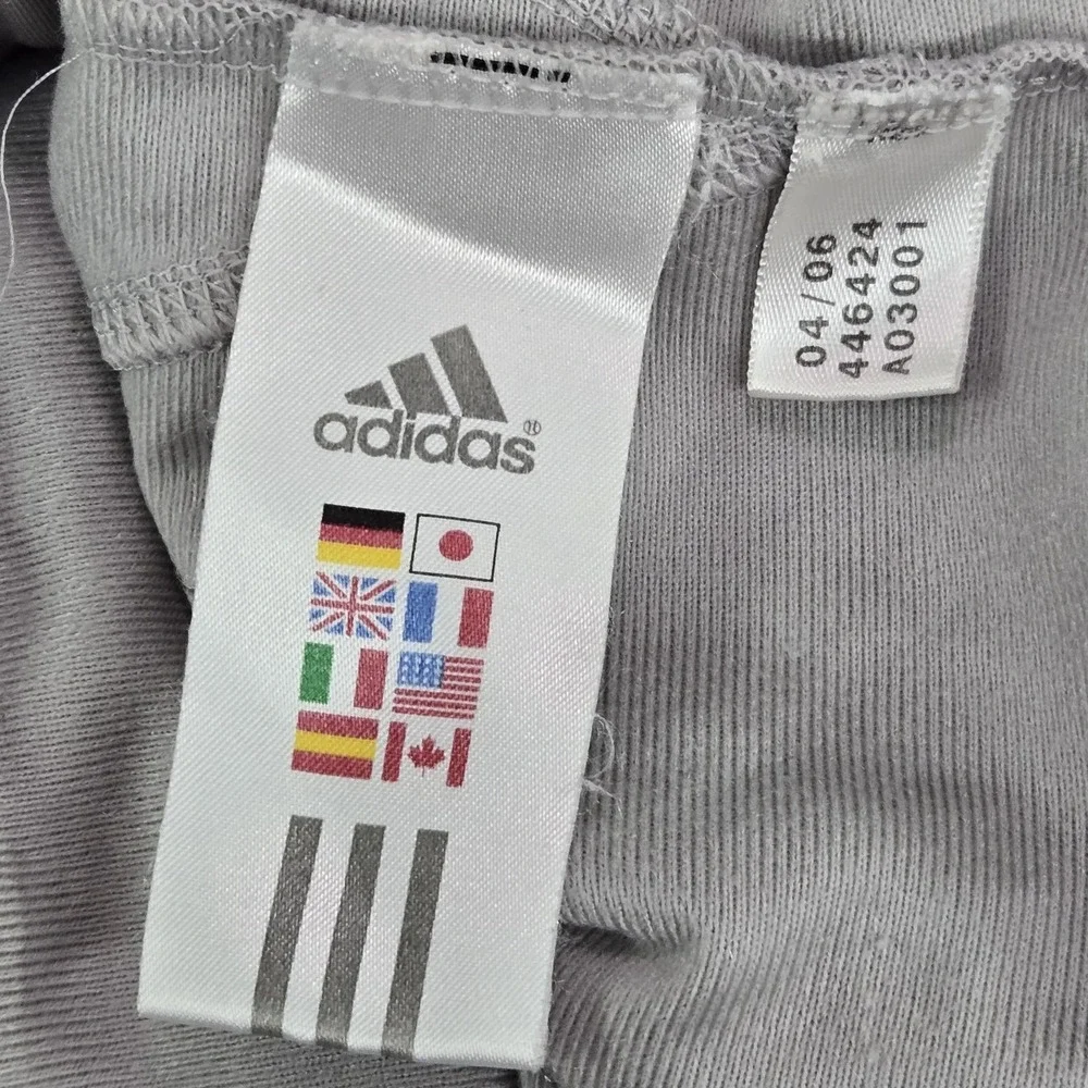 VINTAGE‎ Adidas Men Jacket M Gray Logo Embroidery Track Classic Stripe Y2K